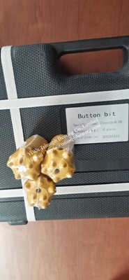 Buttom Bit . Bit head: dia:38mm , Tail hole dia:22.2mm , No of buttons: 7 , Button spec: 5*8mm+2*7mm, Tape:12°, Body len