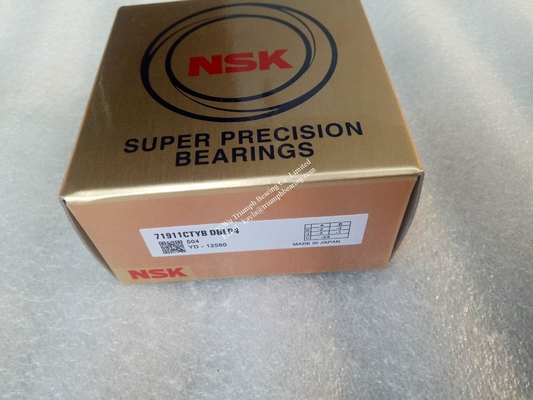 NSK High Precision Angular contact ball bearing 71911CTYBDBLP4