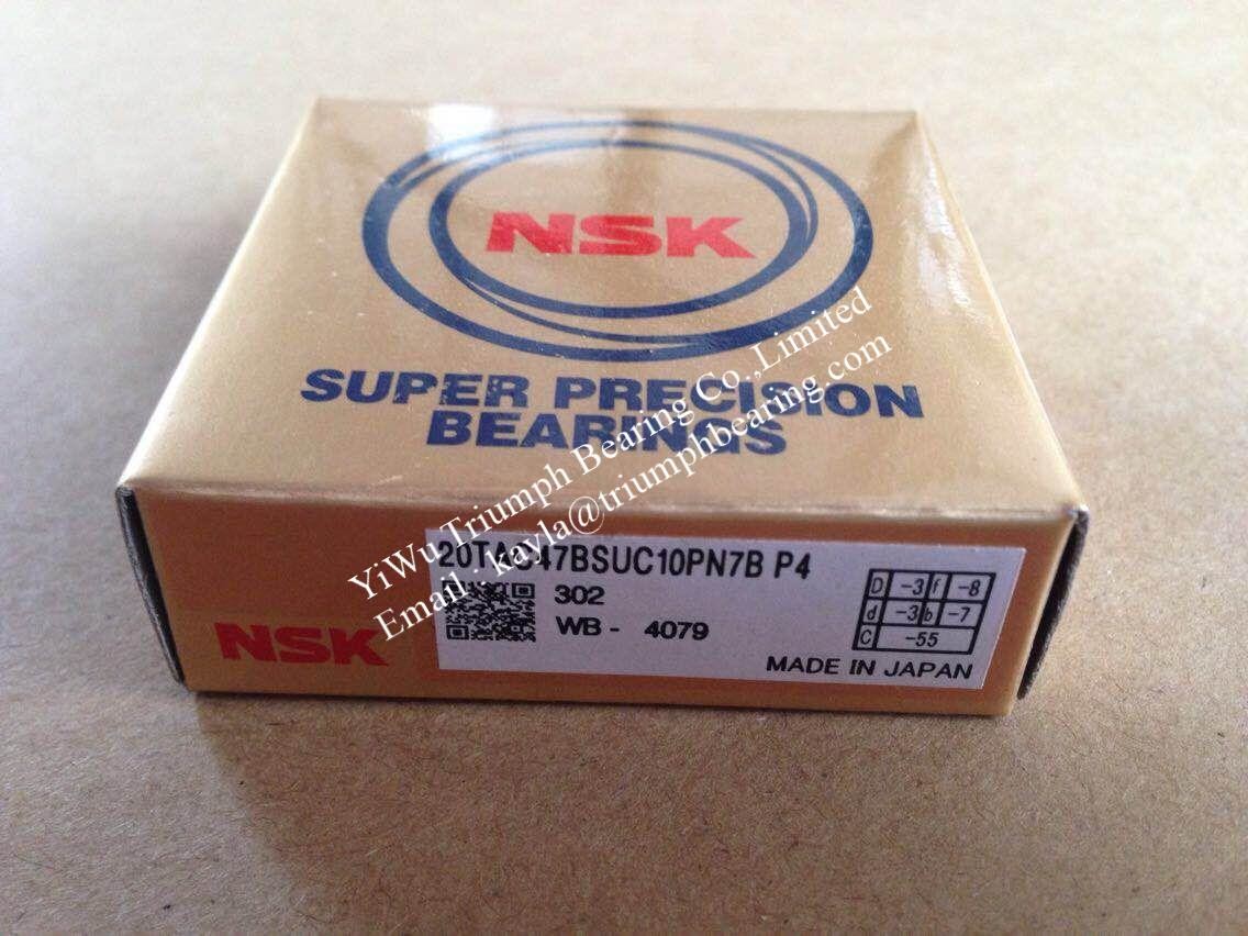 NSK High Precision Angular Contact Ball Bearing 20TAC47B SUC10PN7B P4 ...