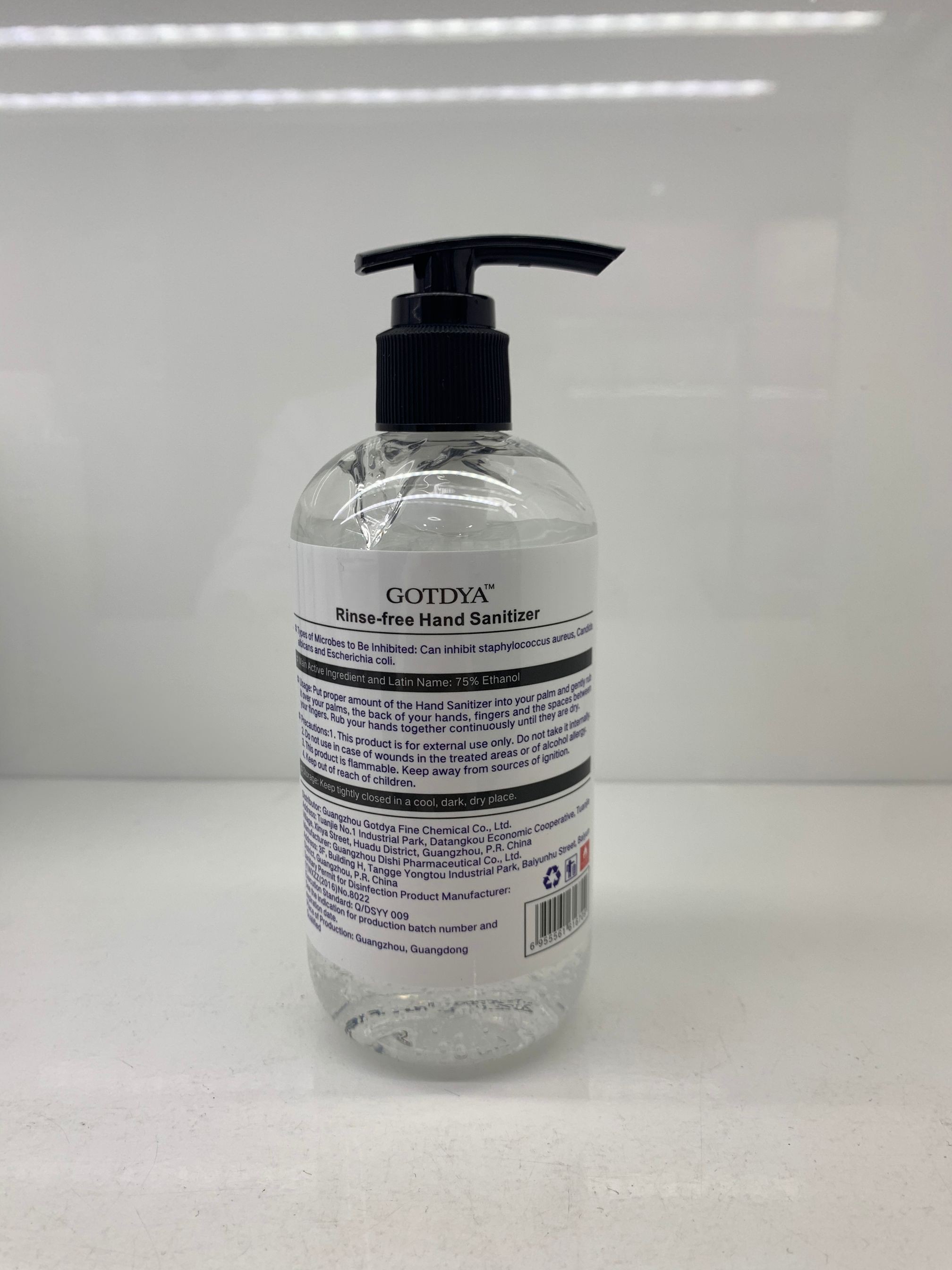 GOTDYA 300ml Wash Free Hand Alcohol Spray Gel Hand Sanitizer with 75