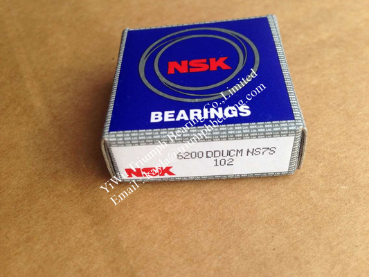 NSK Single Row Deep Groove Ball Bearing 6200DDU 6205 DDUC3