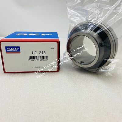 Insert bearing with set screw locking and extended inner ring UC213